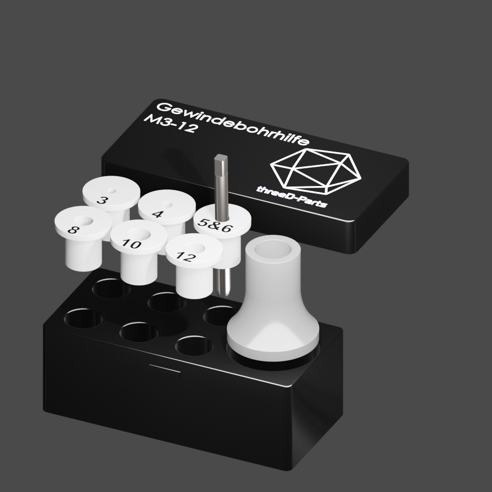 Gewindebohrhilfe M3-M12 für Maschinengewindebohrer